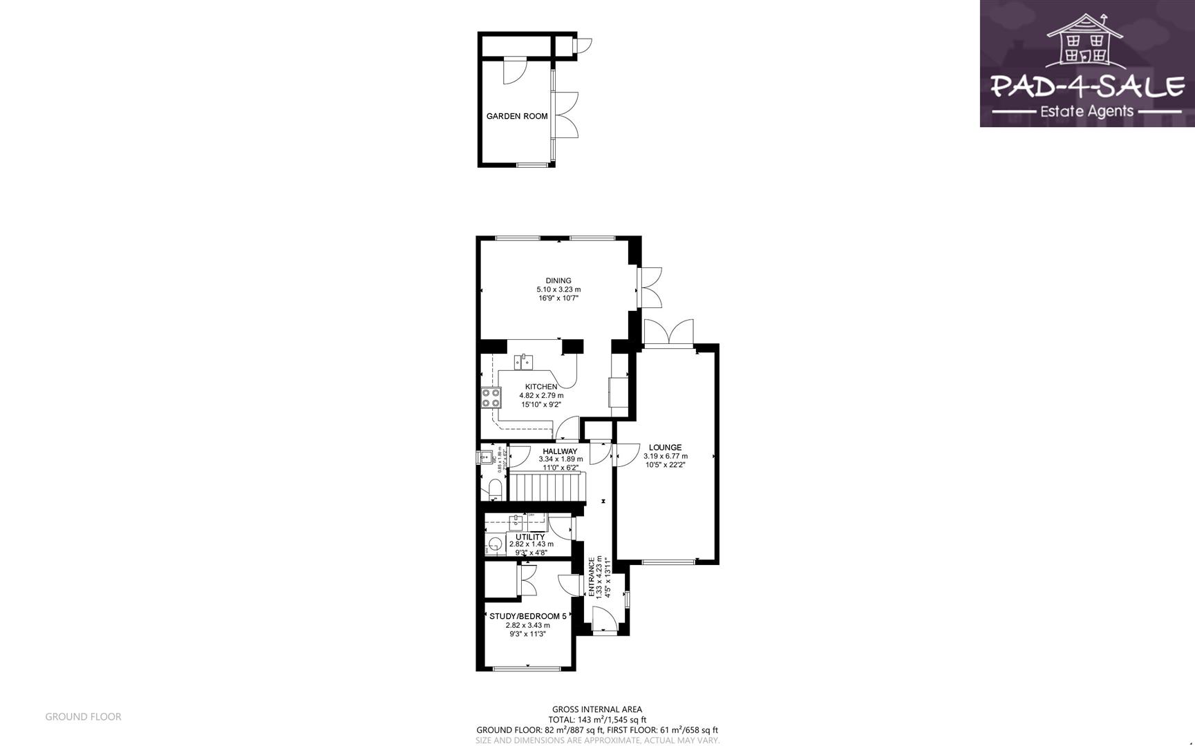 5 bedroom detached house For Sale in Steeton - Ground Floor.png
